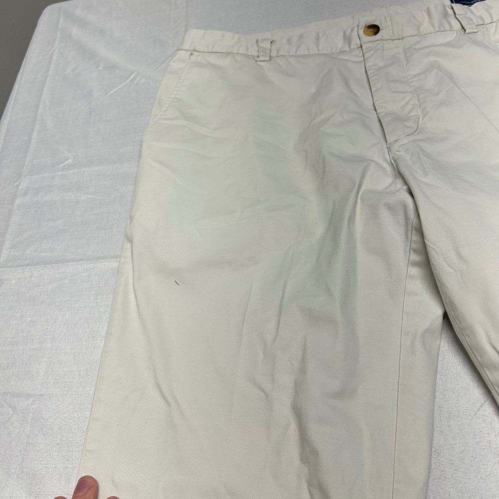 Vineyard Vines Mens 36x34 Breaker Pants Khaki Stone Chino Straight Leg Cotton - Picture 7 of 7